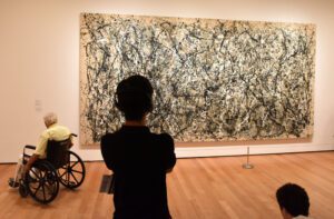 Artist Jackson Pollock embraced intuitive gestures in his artwork